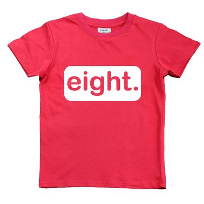 8th Birthday Shirts for Boys 8 Year Old boy Gifts Happy Eight yr Birthday Tshirt (Red, Youth S(8))