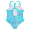 Freebily Kids Girls Cute Printed One Piece Swimsuits Cartoon Beachwear Bathing Suit Flash Fish Scale Gre 8 view 2