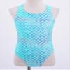 Freebily Kids Girls Cute Printed One Piece Swimsuits Cartoon Beachwear Bathing Suit Flash Fish Scale Gre 8 view 3