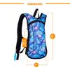 Vibe Hydration Pack Backpack with 2L Bladder for Women, Men, Teens, Kids - Sports, Outdoor, Running, Camping, Hiking, Festivals, Raves (Flamingo) view 3
