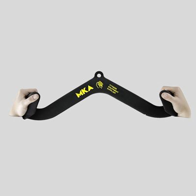 LKP Tricep Press Down Bar Cable Machine Attachments Rowing Curl V-bar LAT Pulldown Handle for Strength Training Bicep Exercise Handles