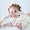 LeJulyeekay Lace Communion Gloves Wedding Pageant Princess Flower Girls Gloves (C-ivory) view 3