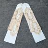 LeJulyeekay Lace Communion Gloves Wedding Pageant Princess Flower Girls Gloves (D-champagne) view 3