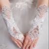 LeJulyeekay Lace Communion Gloves Wedding Pageant Princess Flower Girls Gloves (D-ivory) view 4