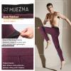 Muezna Men's Thermal Top and Bottom Set Underwear Long Johns Base Layer with Soft Fleece Lined Burgundy view 2
