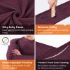 Muezna Men's Thermal Top and Bottom Set Underwear Long Johns Base Layer with Soft Fleece Lined Burgundy view 3