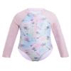 Freebily Girls One Piece Rash Guard Swimsuit Long Sleeve Printed Zippered Bathing Suit Multi Horse 12