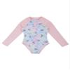 Freebily Girls One Piece Rash Guard Swimsuit Long Sleeve Printed Zippered Bathing Suit Multi Horse 12 view 3