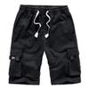 Workout Gym Sweat Shorts Cargo Drawstring Men's Flat Front Work Athletic Training Cargo Short view 1