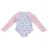 Freebily Girls One Piece Rash Guard Swimsuit Long Sleeve Printed Zippered Bathing Suit Multi Horse 8 view 4