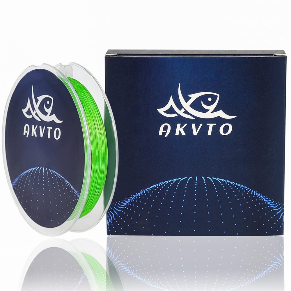 AKvto 150YDS Silky8 Braided Polyethylene Fishing Line - Smooth Casting, high Sensitivity, Abrasion-Resistant, Zero Stretch and Low Memory, 8-80LB Ultra-Thin for Freshwater and Saltwater Angling
