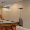 Go Pal CR1 Black Pool Cue Holder, Wall Mount Pool Stick Rack for 6 Cues Stick Storage, Pool Cue Set Rack, Pool Table Rods Organizer view 2