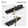 Go Pal CR1 Black Pool Cue Holder, Wall Mount Pool Stick Rack for 6 Cues Stick Storage, Pool Cue Set Rack, Pool Table Rods Organizer view 3