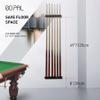 Go Pal CR1 Black Pool Cue Holder, Wall Mount Pool Stick Rack for 6 Cues Stick Storage, Pool Cue Set Rack, Pool Table Rods Organizer view 4
