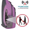 G4Free Sling Chest Bag RFID Crossbody Backpack Shoulder Bag with Earphone Hole, Light Purple, Small, daypack backpack view 2