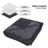 REDCAMP Large Warm Blanket with Sherpa Lining, Cold Weather Outdoor Blanket Windproof for Camping Stadium, Machine Washable 79"x 79" view 2