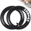 2 Pack of 8x1 1/4 200x45 Inner Tubes with Angled Valve Stem Replacement for A-Bike Folding Bike Jetson Beam Electric Scooter Butyl Rubber view 1