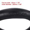 2 Pack of 8x1 1/4 200x45 Inner Tubes with Angled Valve Stem Replacement for A-Bike Folding Bike Jetson Beam Electric Scooter Butyl Rubber view 3