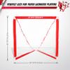 eJet-Sport Lacrosse Goals for Youth & Kids Children Teens Backyard Training, Practice & Exercise, Set of 2, red view 2