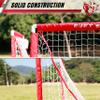 eJet-Sport Lacrosse Goals for Youth & Kids Children Teens Backyard Training, Practice & Exercise, Set of 2, red view 3