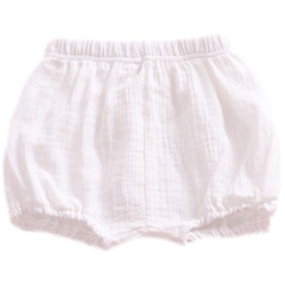 AYIYO Baby Girls Boys Soft Cotton Linen Bloomers Cute Loose Harem Shorts White 7