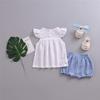 AYIYO Baby Girls Boys Soft Cotton Linen Bloomers Cute Loose Harem Shorts Blue 7 view 4
