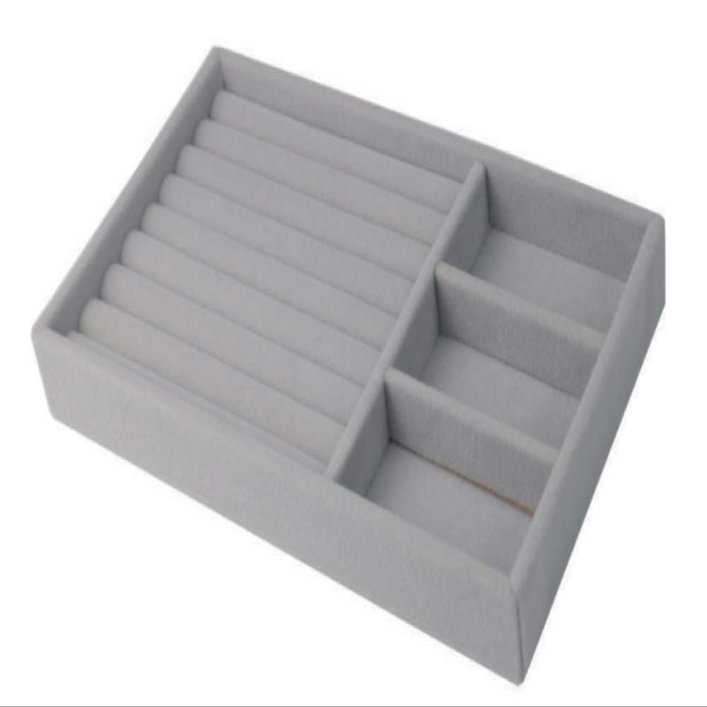 YRHH Jewelry Storage Drawer, Velvet Jewelry Trays, Stackable Drawer Insert Jewelry Jewelry Organizer-B