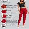 Hybrid & Company Womens Hyper Ultra Stretch Comfy Skinny Leg Work Casual Pants P44876SK RED XL Short view 4