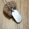 ZKXXJ Medical Necklace for Men Women Stainless Steel Medical Alert ID Necklaces Warfarin Dog Tag Pendant Sos Emergency Necklace Health Allergy Awareness Jewelry view 4
