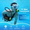SMACO Mini Scuba Tank 1L Portable Diving Tank for Snorkeling, Emergency Rescue DOT Certified Lung Air Tank for Air Supply Compact & Lightweight Pony Bottle S400 view 2
