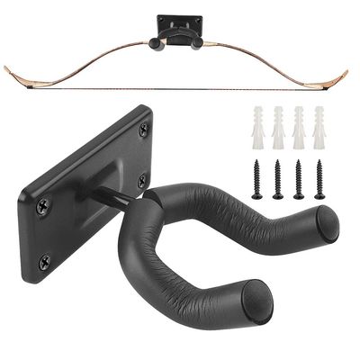 ZSHJGJR Archery Bow Display Wall Hanger Wall Mount Bow Holder Hook Storage Rack with Screws for Recurve Bow Traditional Bow Longbow 1/2PCS (No Bow) (2)