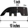 Click Fins 1" Long Tail Fin for Inflatable SUP Minimum Flex for River and Surf Whitewater (4) view 3
