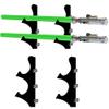 WANLIAN Lightsaber stand wall-mounted lightsaber stand, suitable for lightsaber stand, lightsaber, sword, lightsaber saber. (1 set of transparent 2 layers) view 1