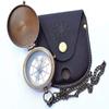 Arch Instruments Engravable Compass, Pocket Compass, Brass Compass with Leather Carry Case, Pirates Compass, Gift Compass, Camping Compass view 1