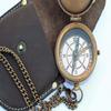 Arch Instruments Engravable Compass, Pocket Compass, Brass Compass with Leather Carry Case, Pirates Compass, Gift Compass, Camping Compass view 2