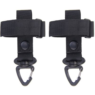 LIVANS Tactical Gear Glove Holder Strap, Molle Key Ring Tactical Keychain Nylon Gear Keeper Glove Strap Molle Buckle(2 Packs)