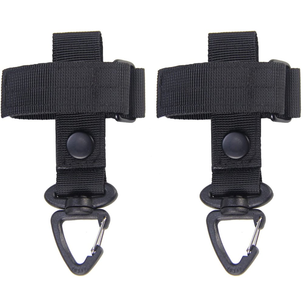 LIVANS Tactical Gear Glove Holder Strap, Molle Key Ring Tactical Keychain Nylon Gear Keeper Glove Strap Molle Buckle(2 Packs)