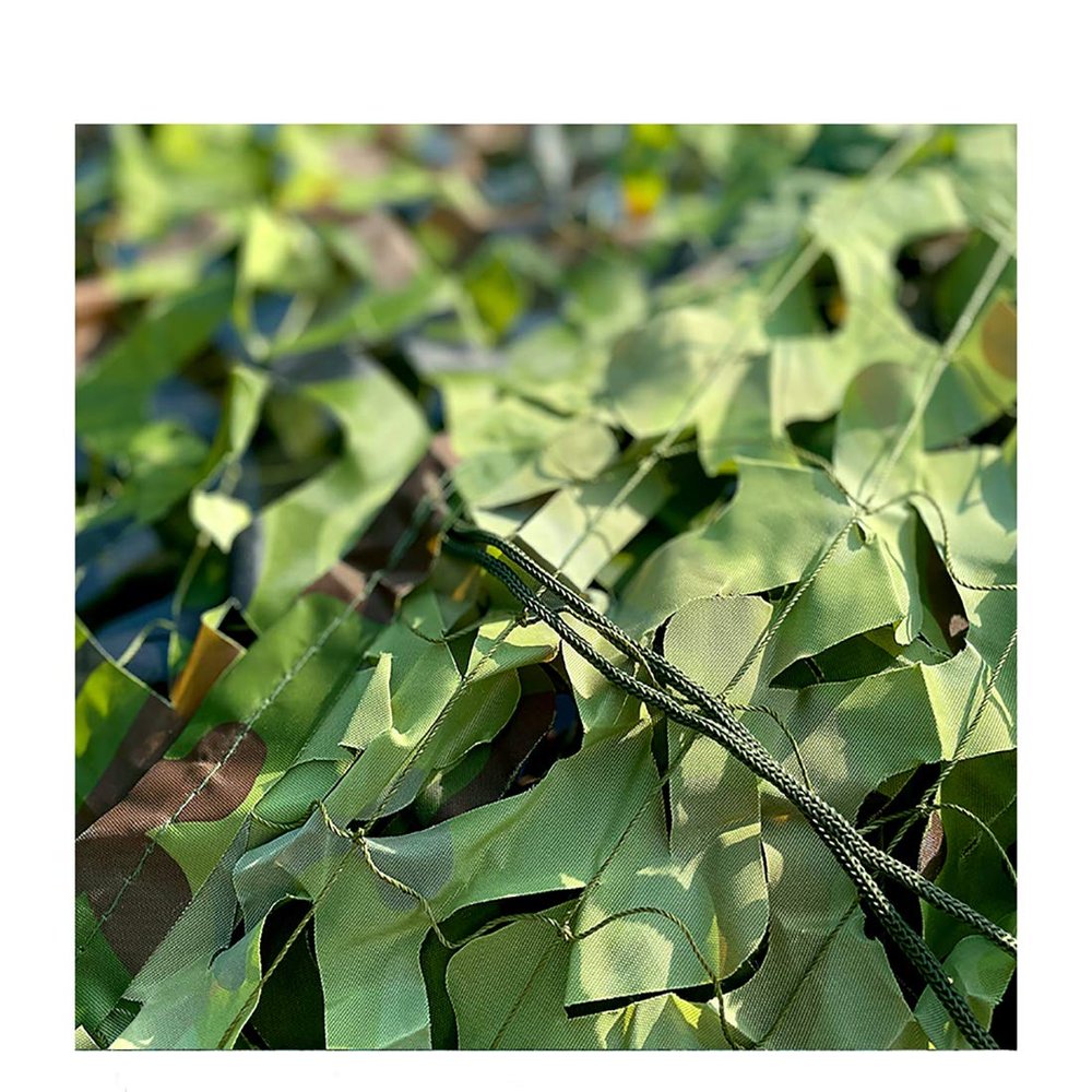 GERYUXA camo nets Sunshade Camouflage Netting Camo Net Sunscreen Nets for Sunshade Woodland Camouflage Netting Desert Camo Net Garden Sunshade (Size:2x4m(6.5x13ft),Color:Green)