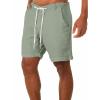 Maryia Mens Swim Trunks Summer Casual Quick Dry Beach Shorts with Pockets Fashion Surfing Lounge Athletic Swimwear Green, XX-Large view 1