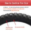 CATAZER Bike Tyre Bicycle Tyres for Kit BMX Folding Bike Road Bike Mountain Bicycle 12/14/16/18/20/22/24/26 X 1.75 (18x1.75) view 3