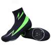 Road Cycling Overshoes, Seal Waterproof Windproof Shoes Cover for Men Women, Lightweight, with Zip Black,Green,L view 1