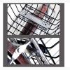 Bicycle Bike Basket Rear Folding Rear Wire Bike Basket Mesh Fold-Up Rear Hanging Bike Basket Bicycle Cargo Rack for Student/Mountaining view 4