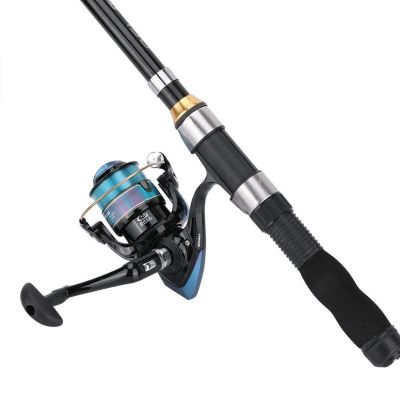 Ultrashort Fishing Rod, Telescopic Spincast Rod, Ice Fishing Pole, Travel Pocket Rod for Ice Fly Fishing Sea Saltwater Freshwater(2.1m)
