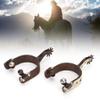 Horse Spurs, Elegant Appearance Horse Boot Spurs Hand Sculpture Portable for Ranch for Farm for Horse Training for Equestrian Competition view 3