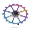 VGEBY 18T Rear Roller, Rear Derailleur Pulley Derailleur Pulley Wheels(Bright Color) Riding view 2