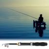 Ultrashort Fishing Rod, Telescopic Spincast Rod, Ice Fishing Pole, Travel Pocket Rod for Ice Fly Fishing Sea Saltwater Freshwater(1.5M) view 3