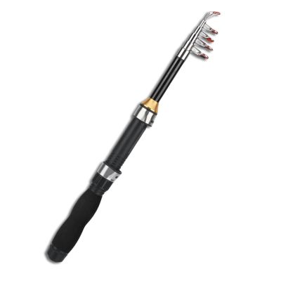 Telescopic Fishing Rod, Ultrashort Ice Fishing Rod Ultralight Fly Fishing Rod Travel Pocket Rod for Ice Fly Saltwater Freshwater