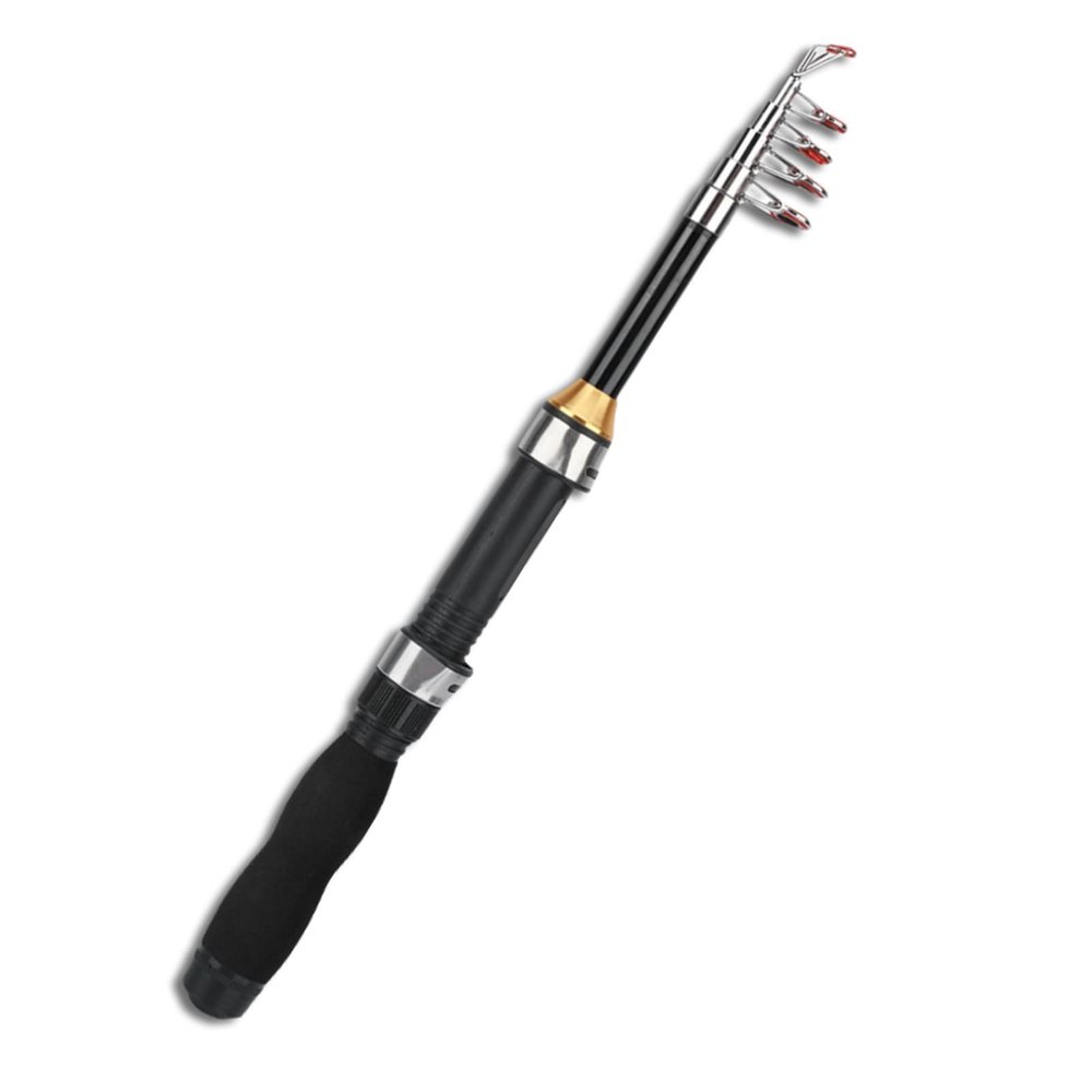 Telescopic Fishing Rod, Ultrashort Ice Fishing Rod Ultralight Fly Fishing Rod Travel Pocket Rod for Ice Fly Saltwater Freshwater
