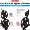 SHAPE FIT CORE Barbell Olympic Plate Tree Storage 3-Racks - Dumbbell Weight Rack with 6 Weight Pegs, 660LBS Capacity & three Standard 1.1 Inch(28mm) Diameter Bar Holders view 3