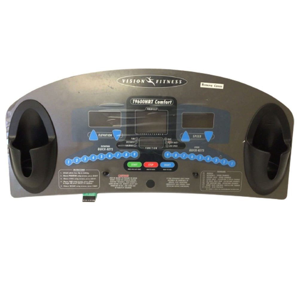 Display Console Overlay 026553-ZUP Works W Vision Fitness T9450HRT Treadmill
